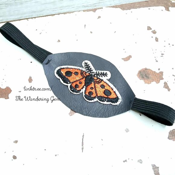 Embroidery Moth Eye Patch, Vision Accessory, Ocular Aid, Costume Accessory - Picture 4 of 4